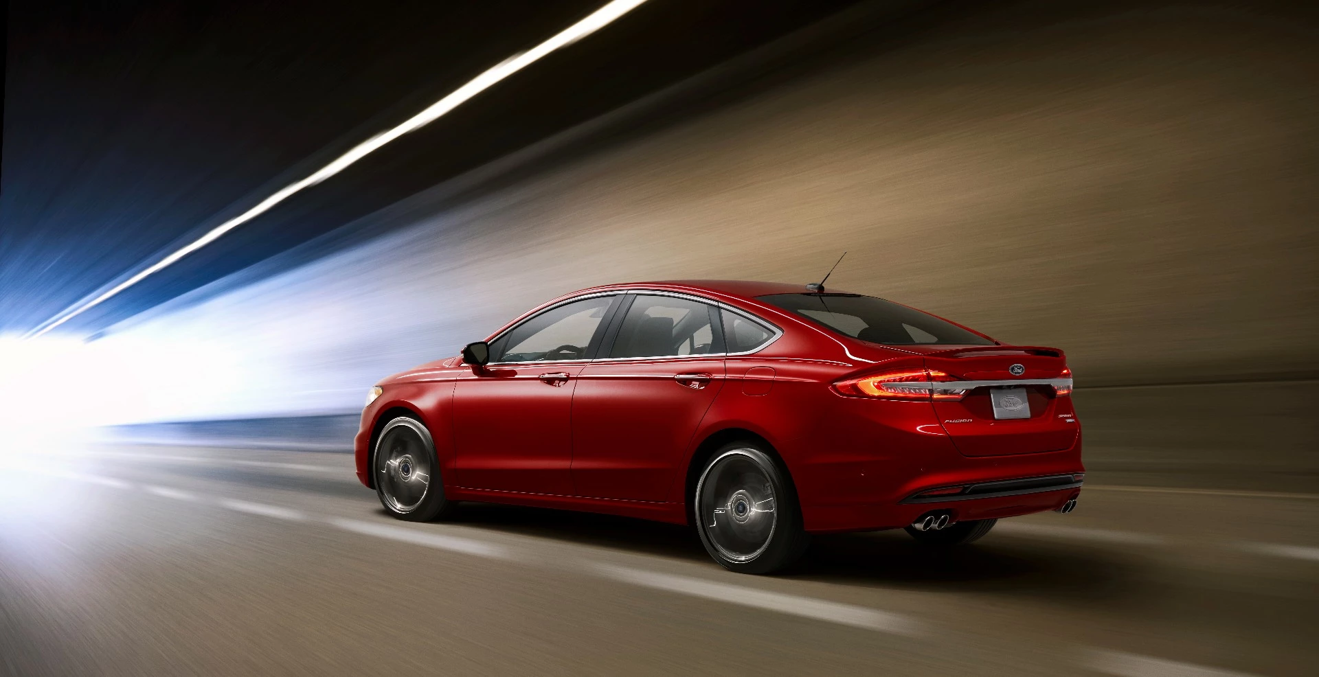The V6 Fusion's suspension will avoid potholes by stiffening up when it detects imperfections on the road