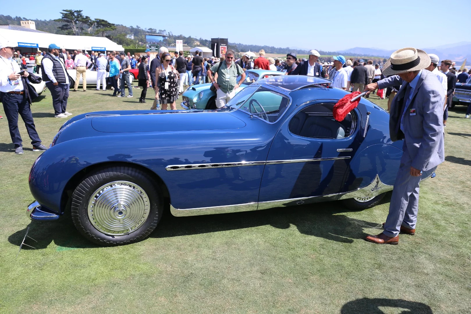 One of the most beautiful cars at the show - 1948 Talbot Lago T26 Grand Sport Figoni Fastback Coupe from the Czech Republic