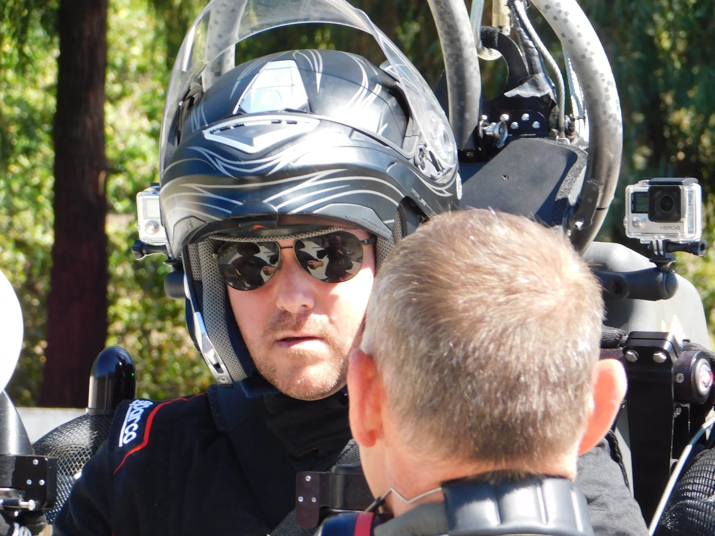 YouTube host Mischa Pollack prepares to become the first "civilian" to fly a jetpack