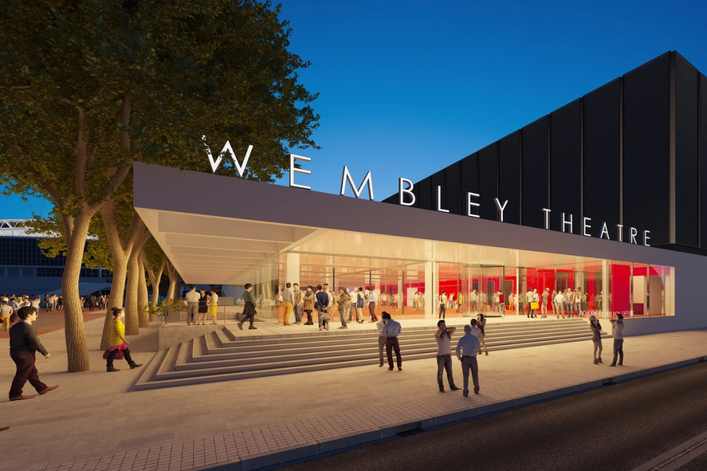 Wembley Theatre will sit on a a 0.79-ha (2-ac) site