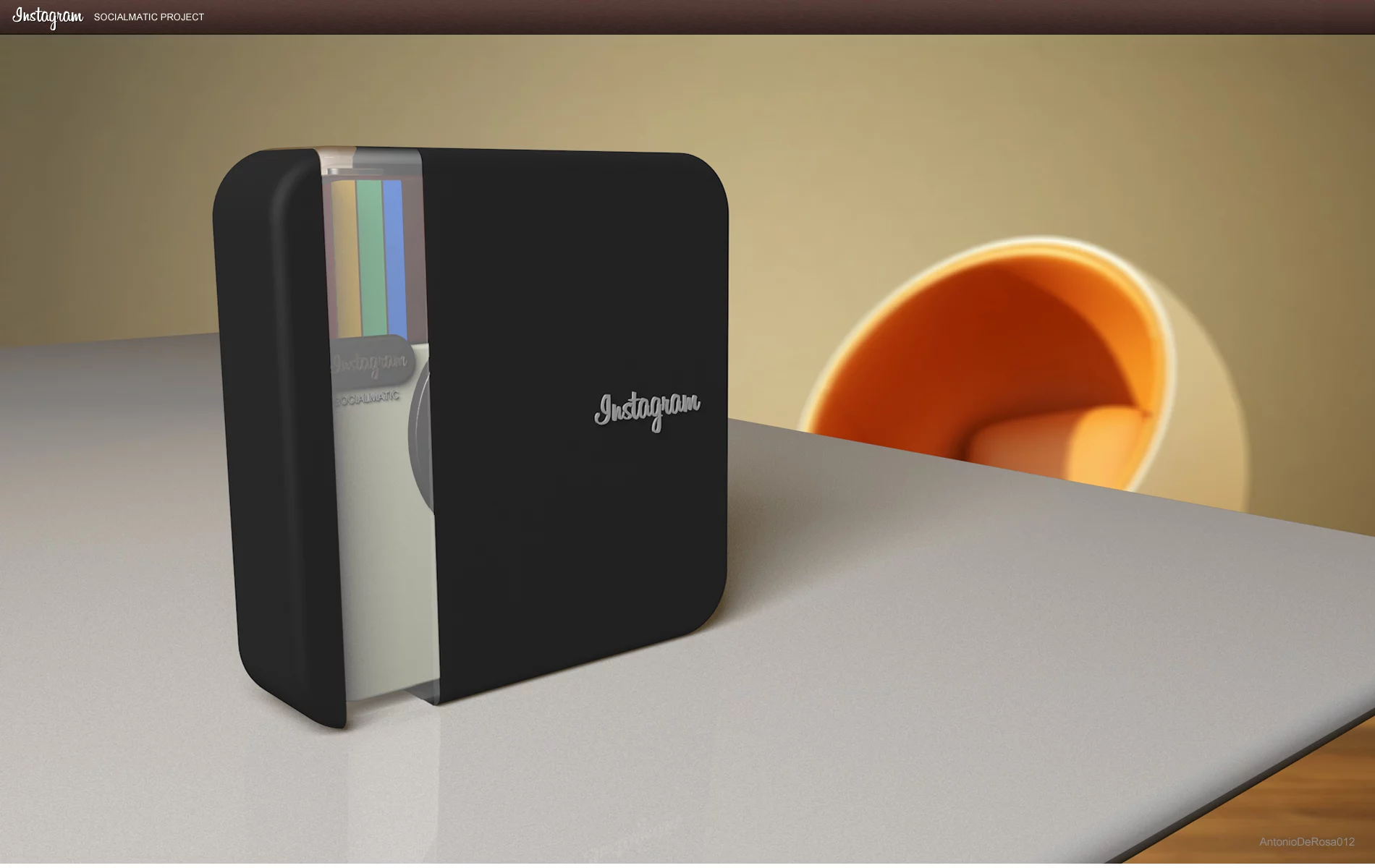 ADR Studio has put together a fairly detailed concept for the "Instagram Socialmatic," which merges online photo-sharing with instant Polaroid-like prints