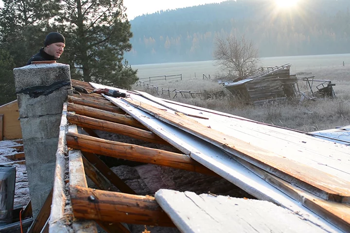 Salvaging materials for the off-grid cabin