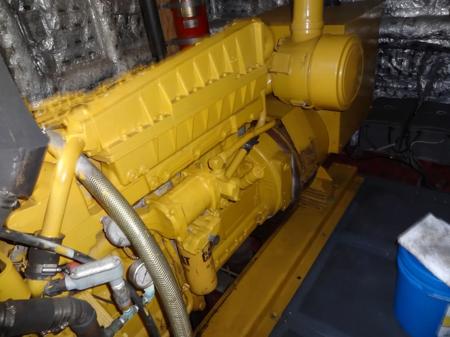 It also features two 180-kW Caterpillar diesel electric generators (Photo: Yachtworld)