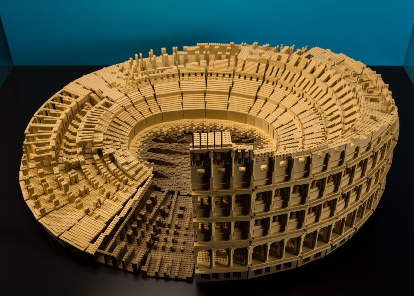 The Roman Colosseum is over 6 ft (1.8 m) long and took 195 hours to design and build