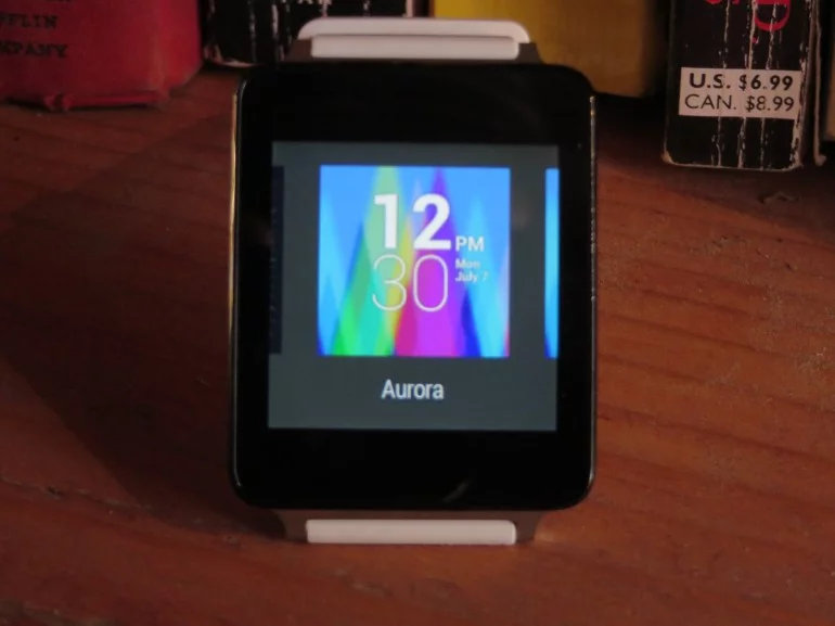 The LG G Watch comes with numerous watch face choices