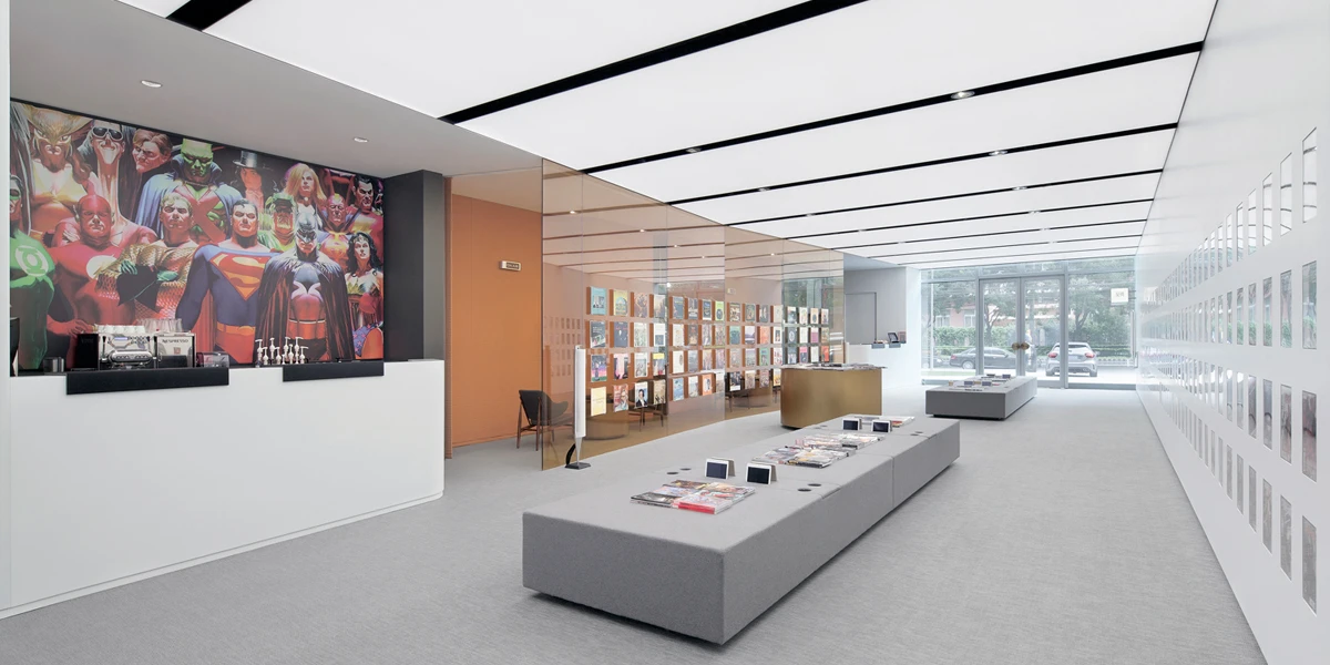 The Polyphony store in Beijing, which houses Marvel comics and limited edition vinyl, earned a "Highly Commended" award in the retail category of the 2017 Inside Awards