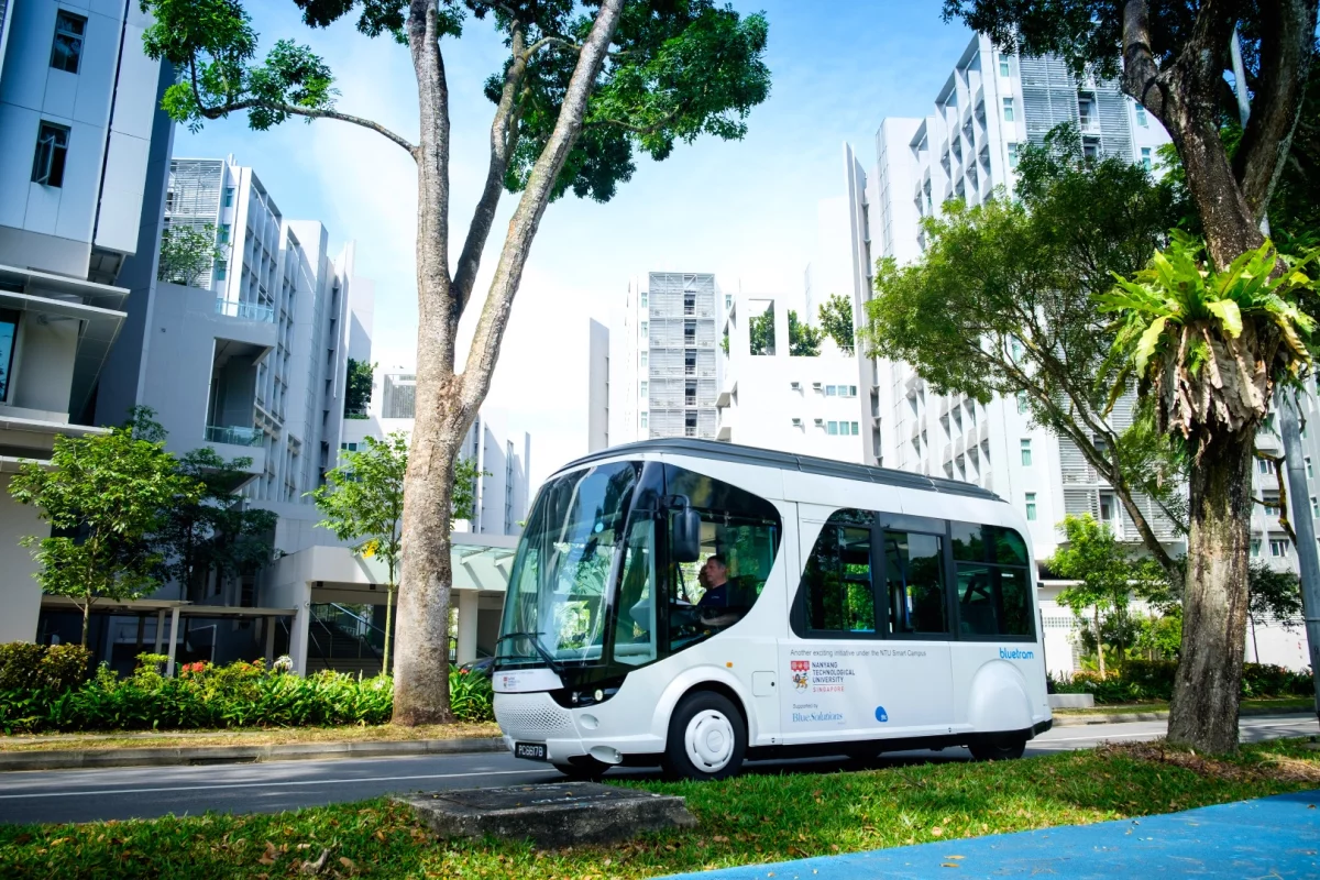 The shuttle will be used on the NTU campus for two years