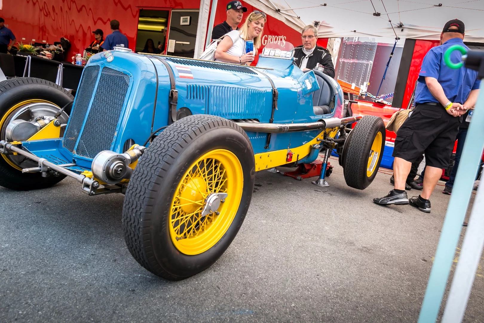 This 1935 ERA B sports similar lines to that of a Bugatti or Alfa Romeo