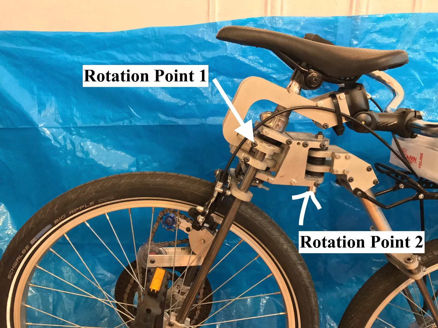The Bellcycle has two rotation points