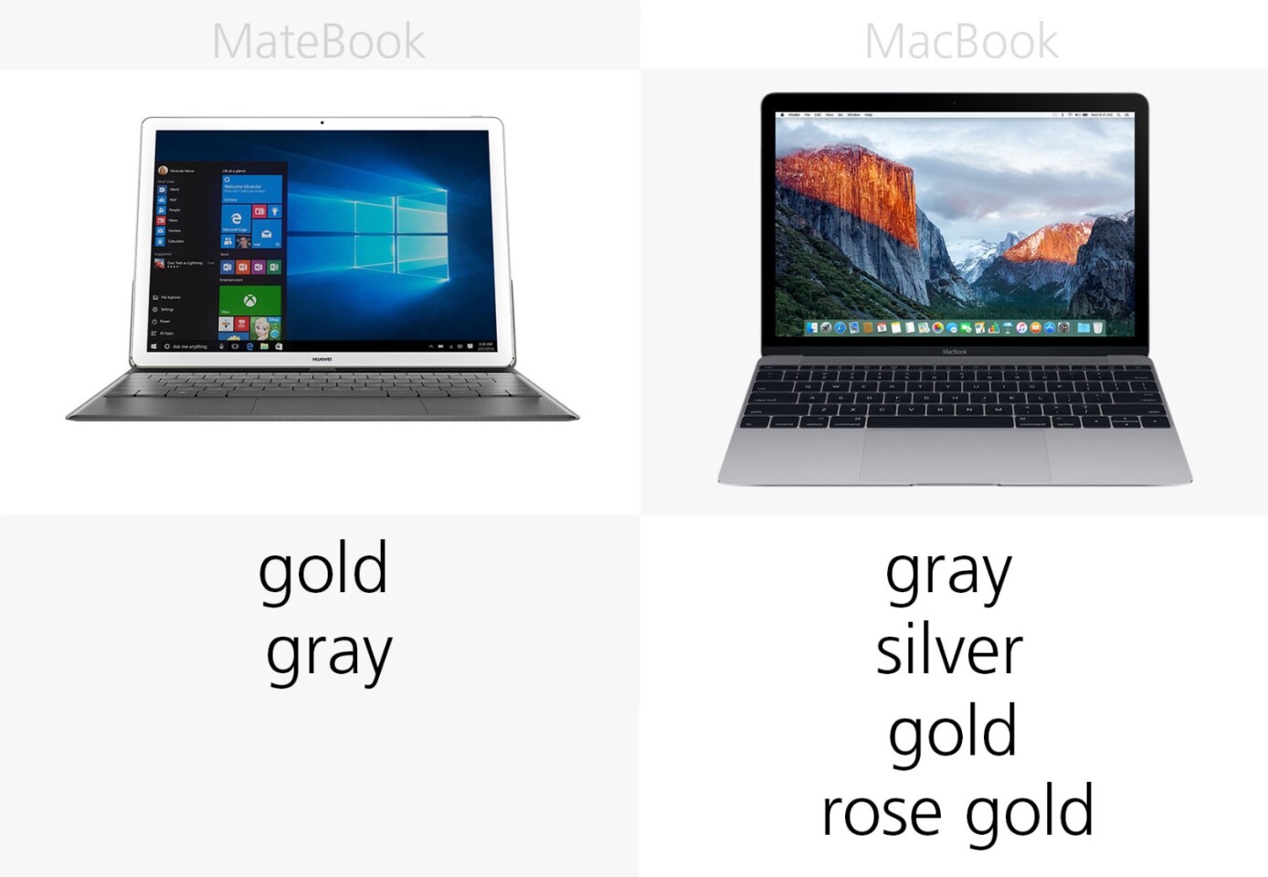 Color options