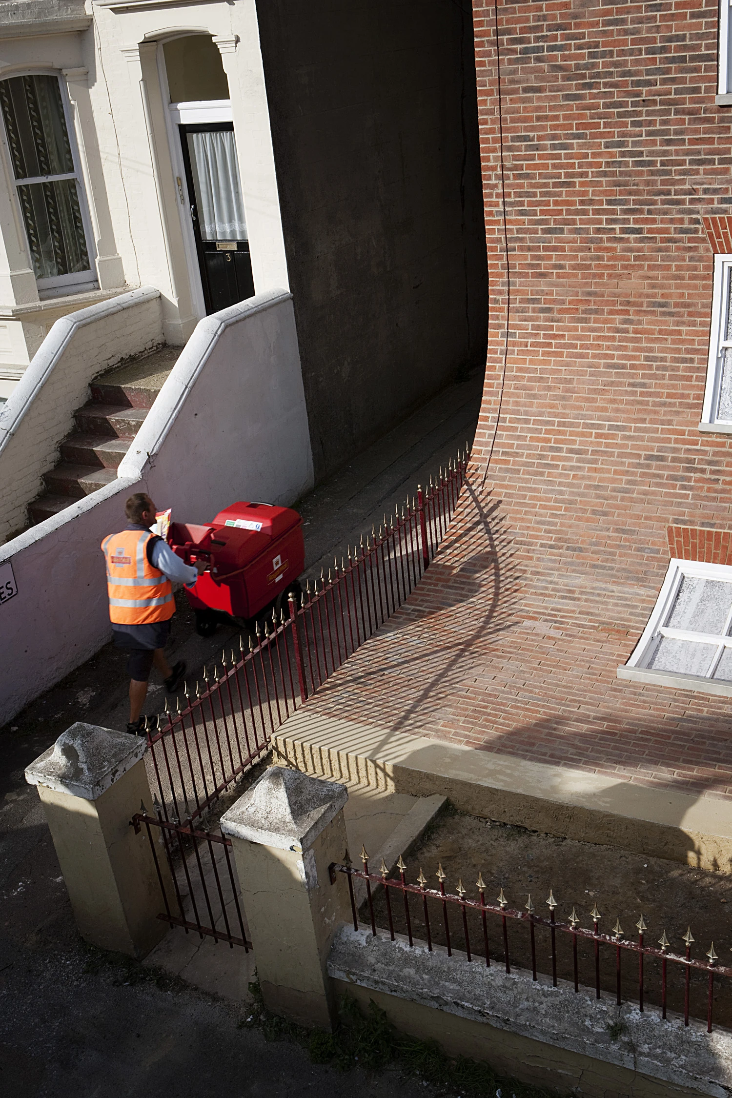 The property had stood vacant on Godwin Road in Margate, England for 11 years before the district council okayed the installation (Photo: Alex Chinneck)
