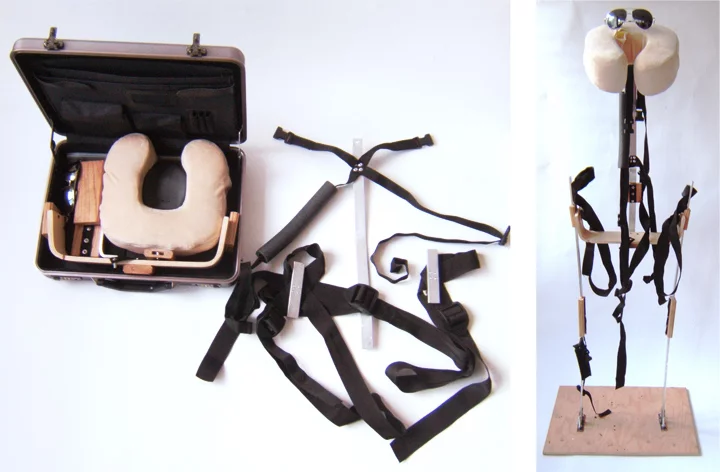 Vertical Bed folds into a portable briefcase (Photo: Substitute Materials)