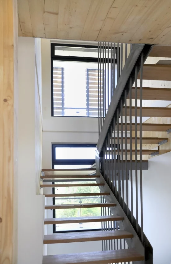 The materials used in the build included wood, gypsum, wood fiber, and reclaimed steel and stone taken from demolition sites (Photo: Pierluigi Bonomo)