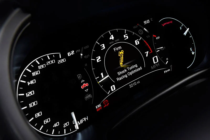 The 2013 SRT Viper full-color display
