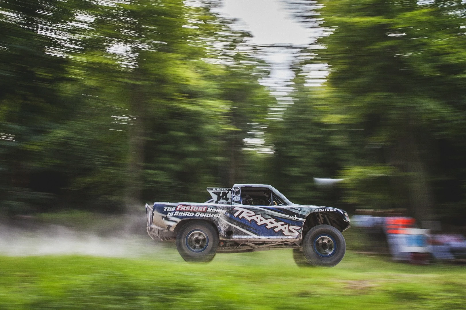 American legend Robby Gordon in one of his Stadium Supertrucks on Saturday. Robbie had a huge rollover on Sunday
