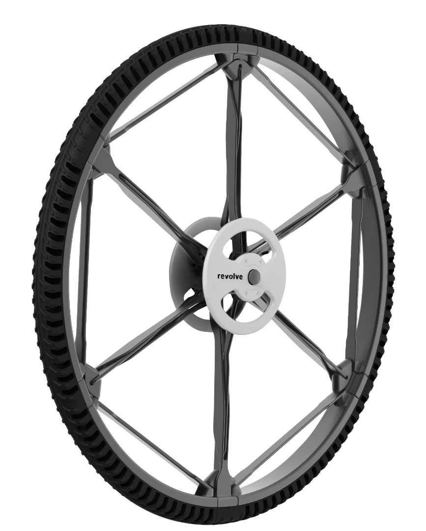 What Mocellin has achieved with his folding wheel has eluded designers since the idea of folding bicycles and wheelchairs was first conceived.