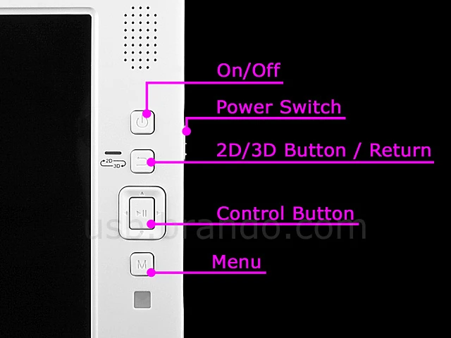 The Gadmei P83 is an 8-inch PMP capable of displaying 3D videos and images, that are viewable without glasses