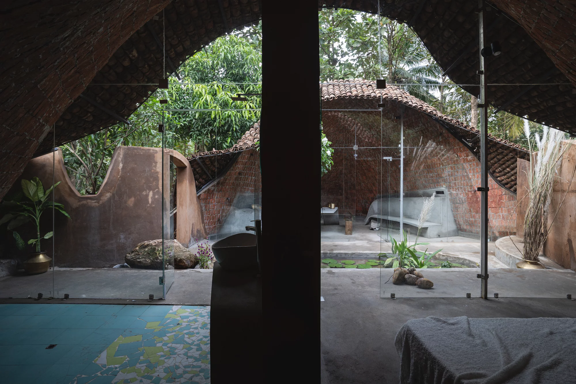 The Wendy House's glazing means that there's not much in the way of privacy from other areas of the home, including the bathroom