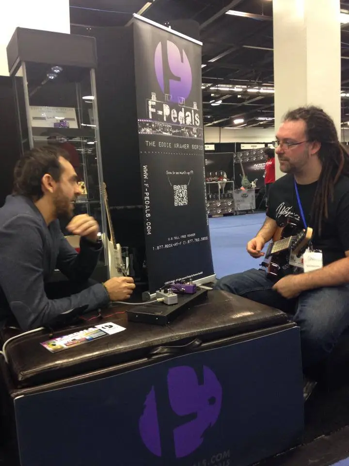 Rob Chapman is introduced to the F-Pedal system at NAMM 2014
