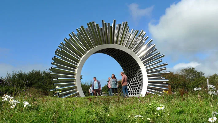 Visitors enjoying Aeolus