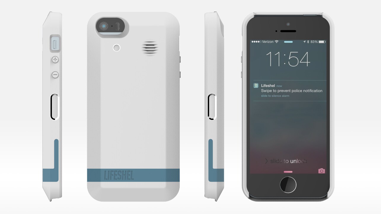 The accessory works together with the Lifeshel app