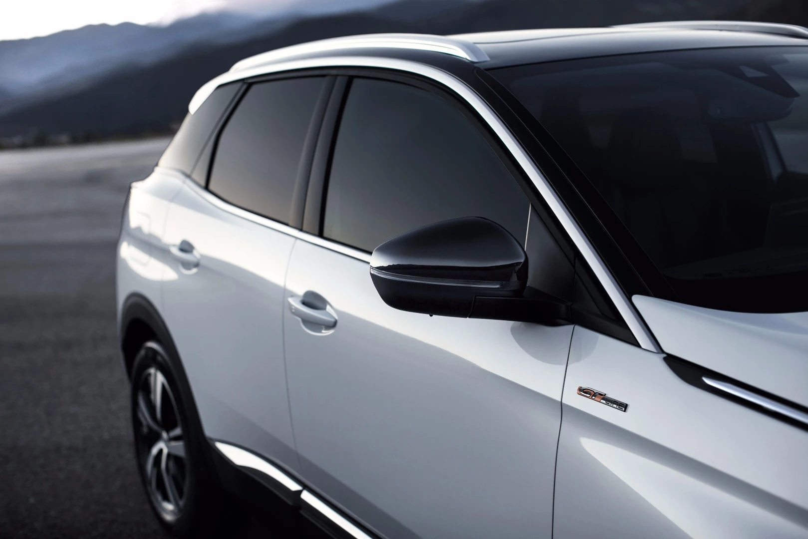 GT-Line 3008s get gloss black mirrors instead of the GT's chrome ones