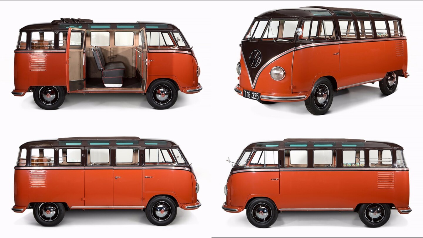 The highest price ever paid for a Volkswagen Kombi van at auction prior to this week was the €190,000 ($236,639) fetched by this 1955 VW 23-window Deluxe Samba. The car was auctioned by Auctionata