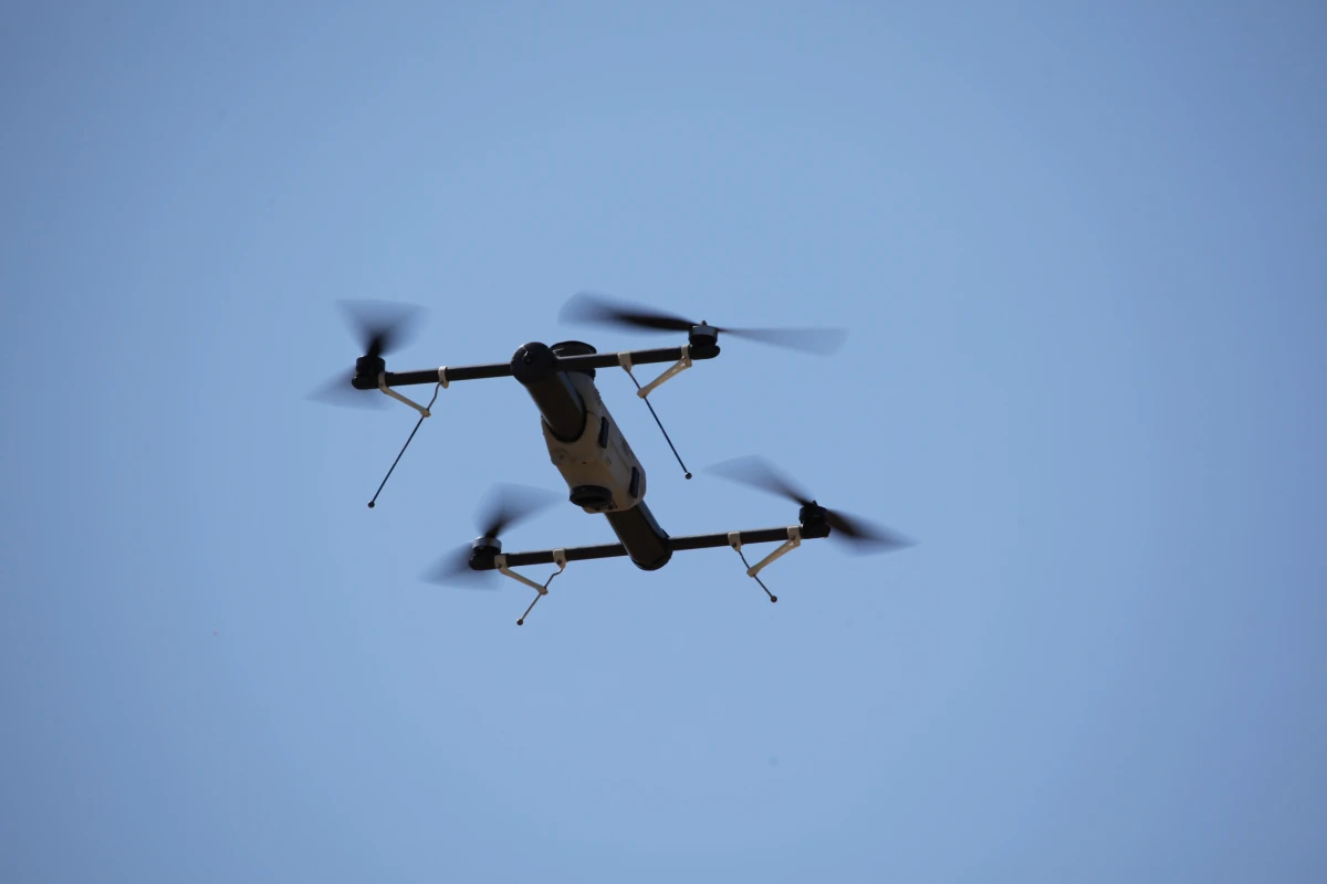 The Shrike VTOL UAV, which is a member of Aerovironment's family of small UAVs that the company will demonstrate for creating an airborne communication relay (Photo: AeroVironment, Inc.)