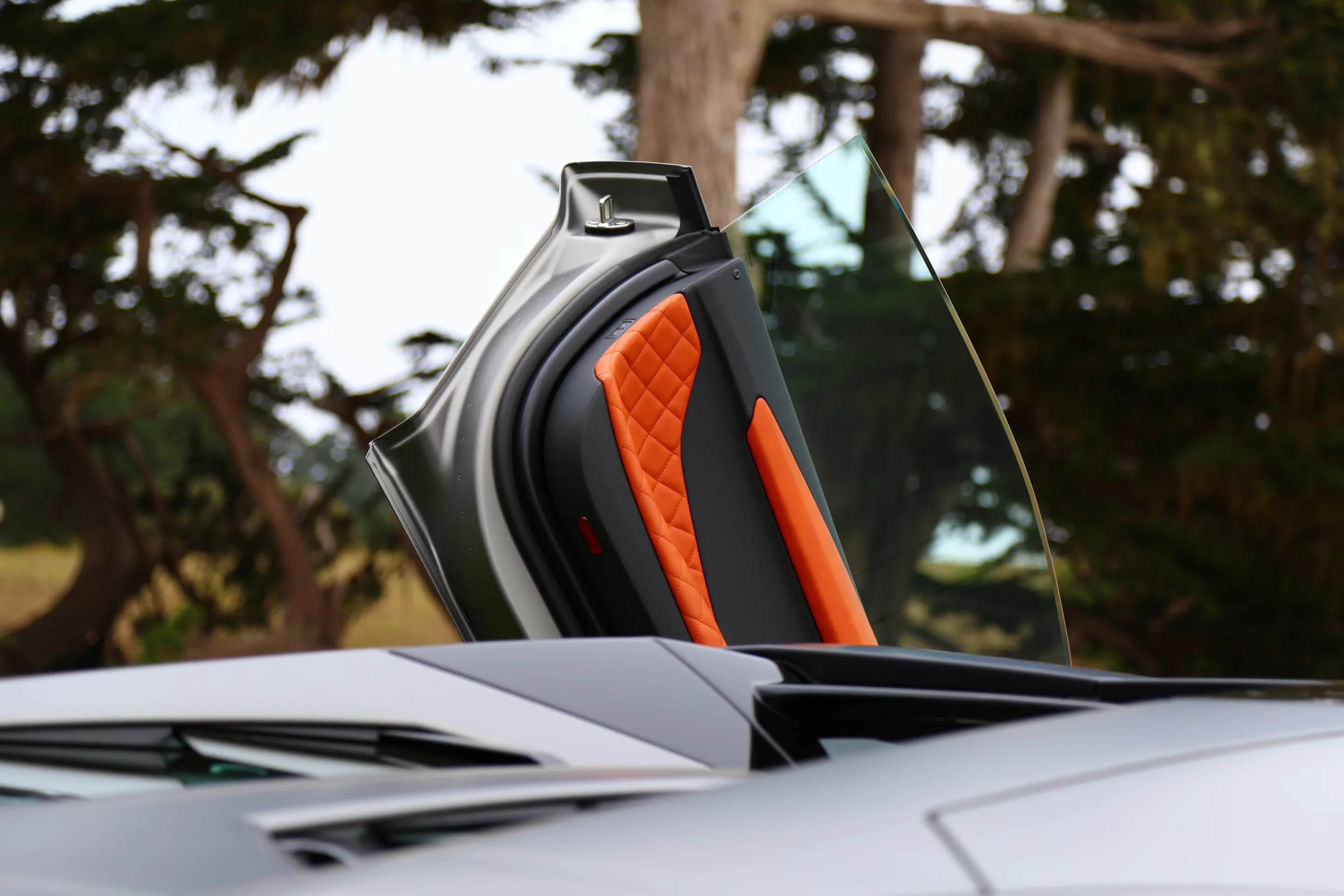 Lamborghini Aventador LP 720-4 50th Anniversary Roadster sports a limited edition interior treatment (Photo: Angus MacKenzie/Gizmag.com)