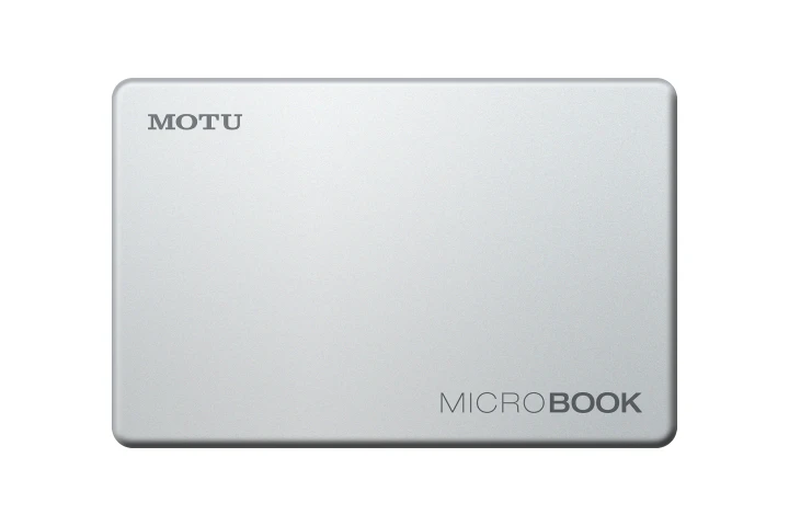 The MicroBook from MOTU brings professional level studio recording capabilities to a Mac or PC computer
