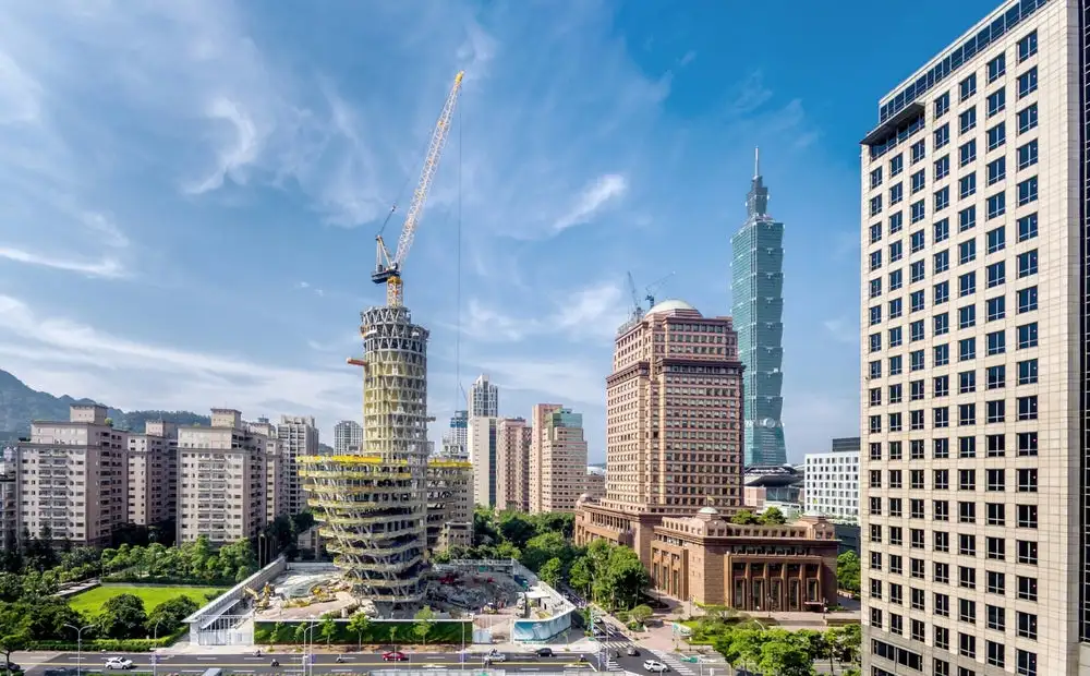 Taipei's Agora Garden Tower takes a twisting form inspired by DNA's double helix shape