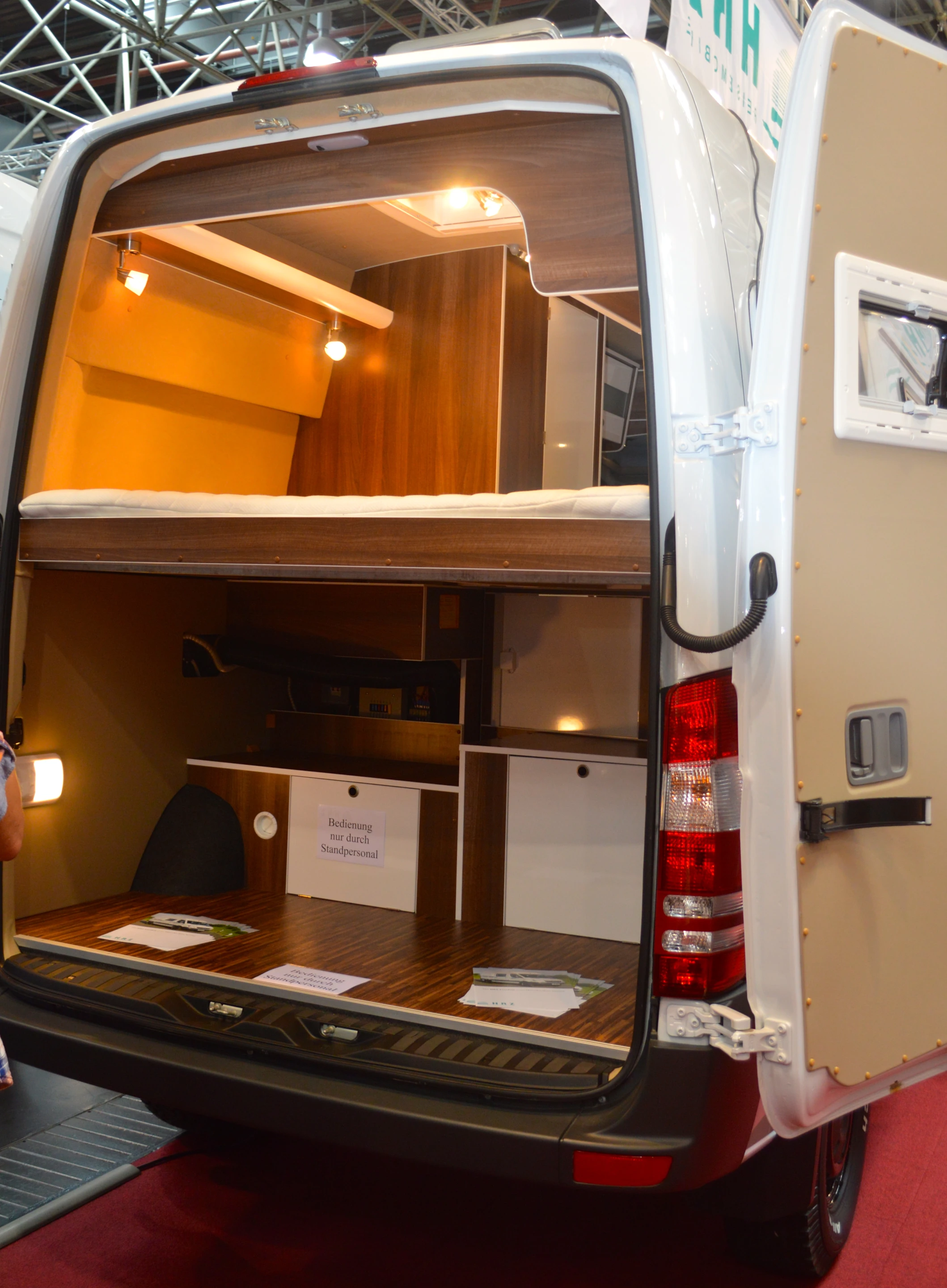 The rear of the HRZ at the Dusseldorf Caravan Salon