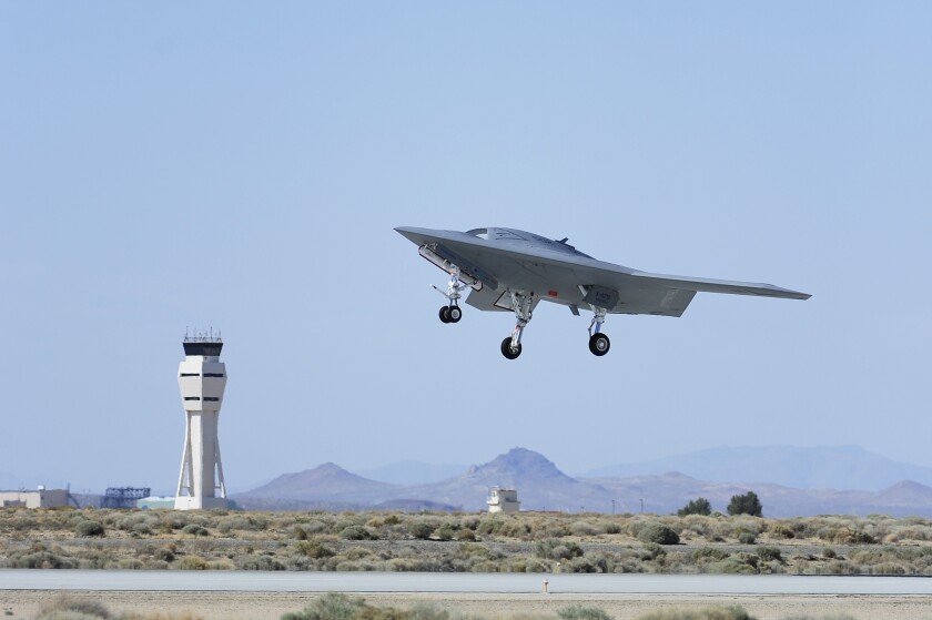 The second Northrop Grumman-built X-47B unmanned aircraft completed an aviation-first autonomous “touch-and-go” landing during the air worthiness test phase