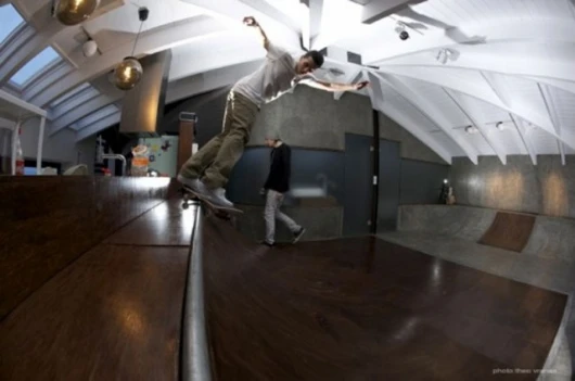 In-house skate ramp
