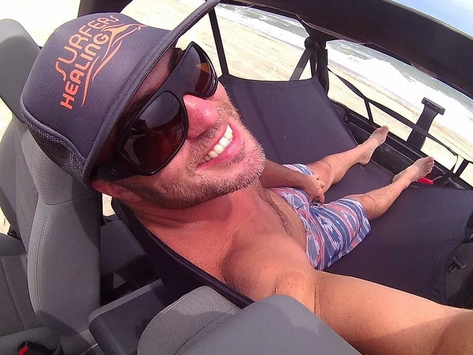 Having fun in the Car Hammock