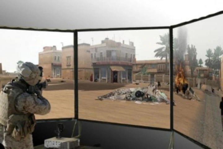 VBS2 used with Laser Shot's Military Skills Engagement Trainer