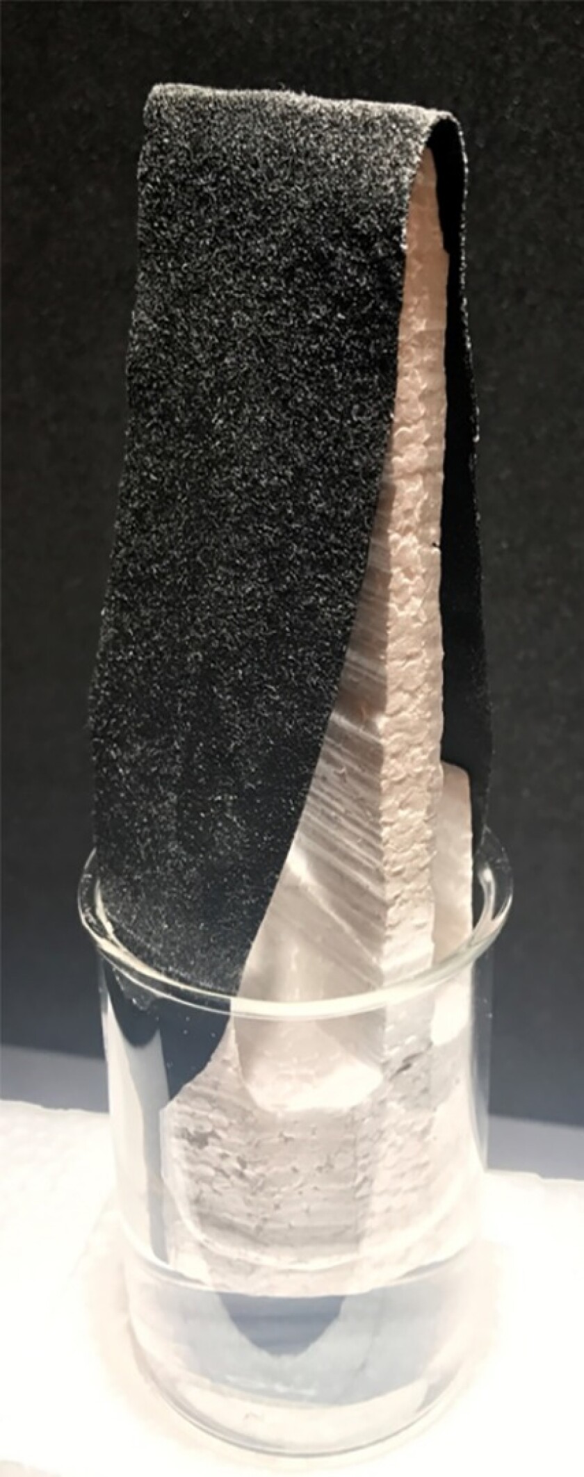 The slanted architecture helped to speed vapor and water generation in experiments