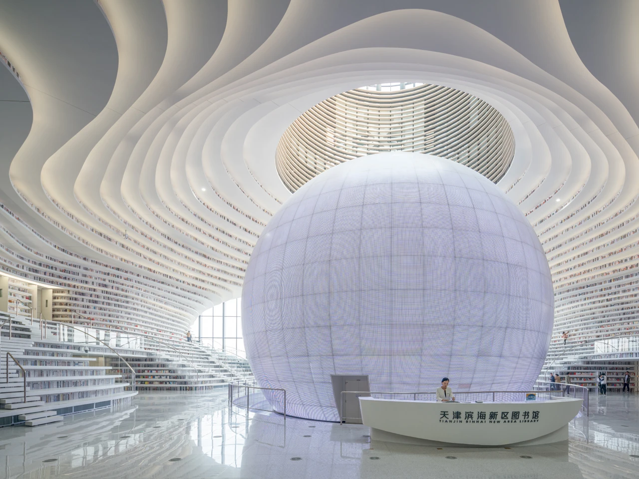 Despite the artificial books, the structure is incredibly impressive
