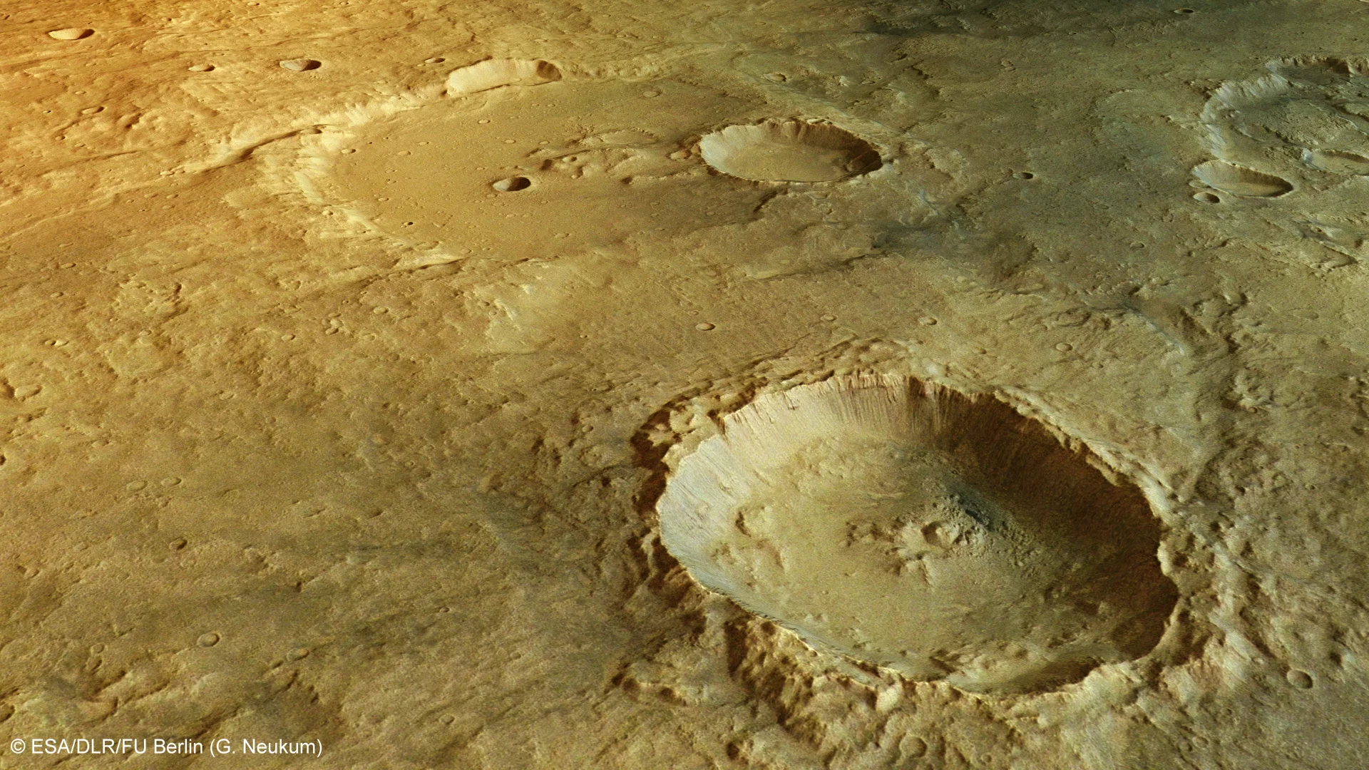 Landslides inside a crater (Credit: ESA/DLR/FU Berlin (G. Neukum), CC BY-SA 3.0 IGO)