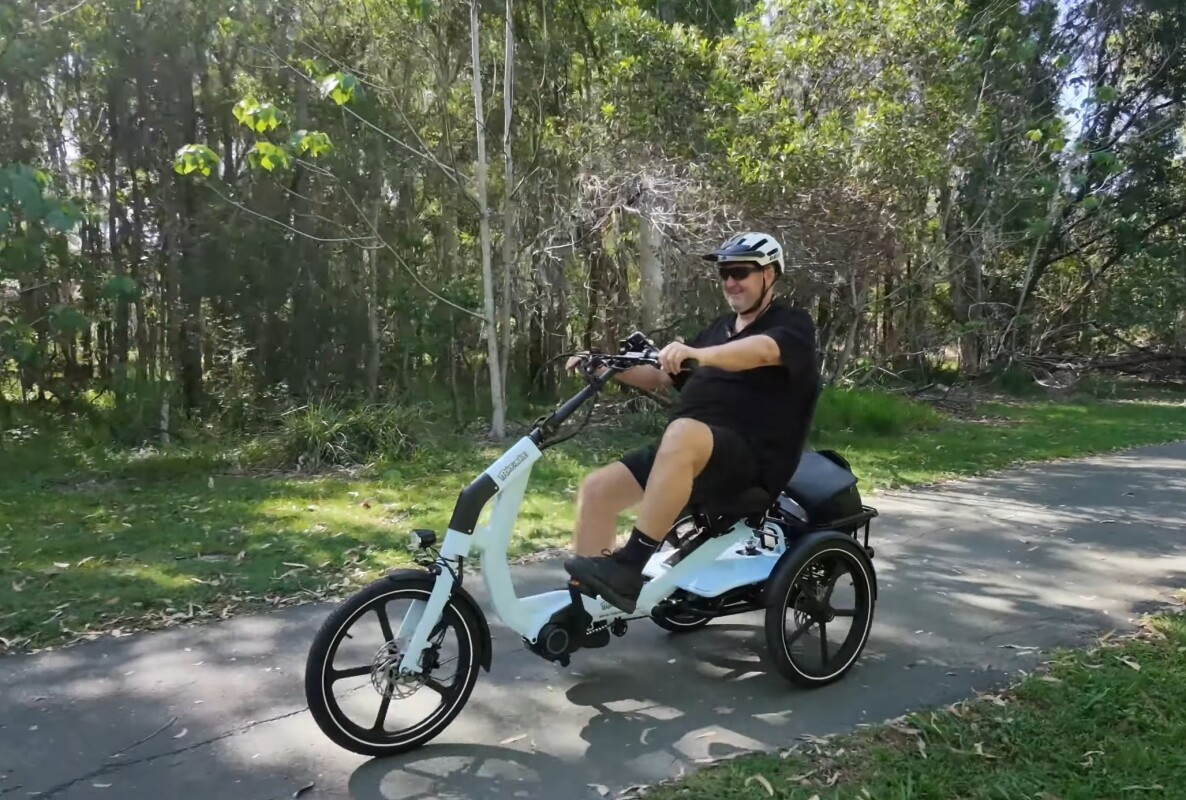Novel e-trike stays on the rails for maximum comfort and flexibility