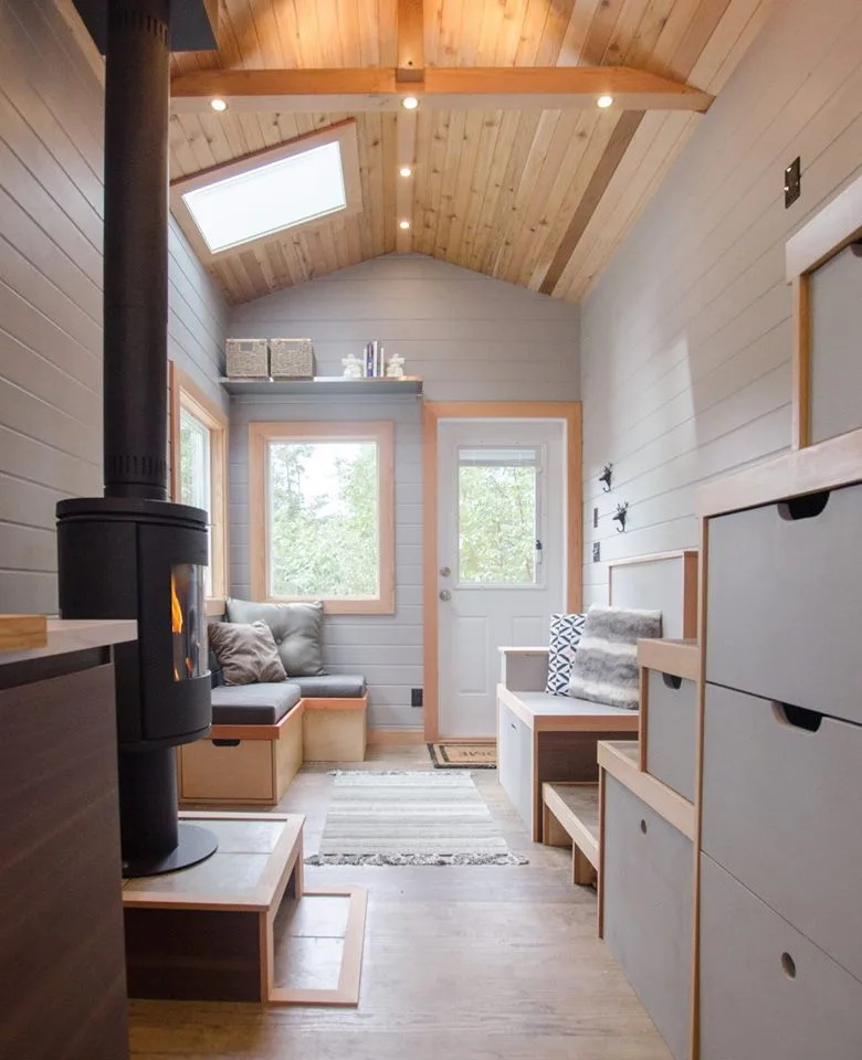The Blue Heron's staircase has integrated storage