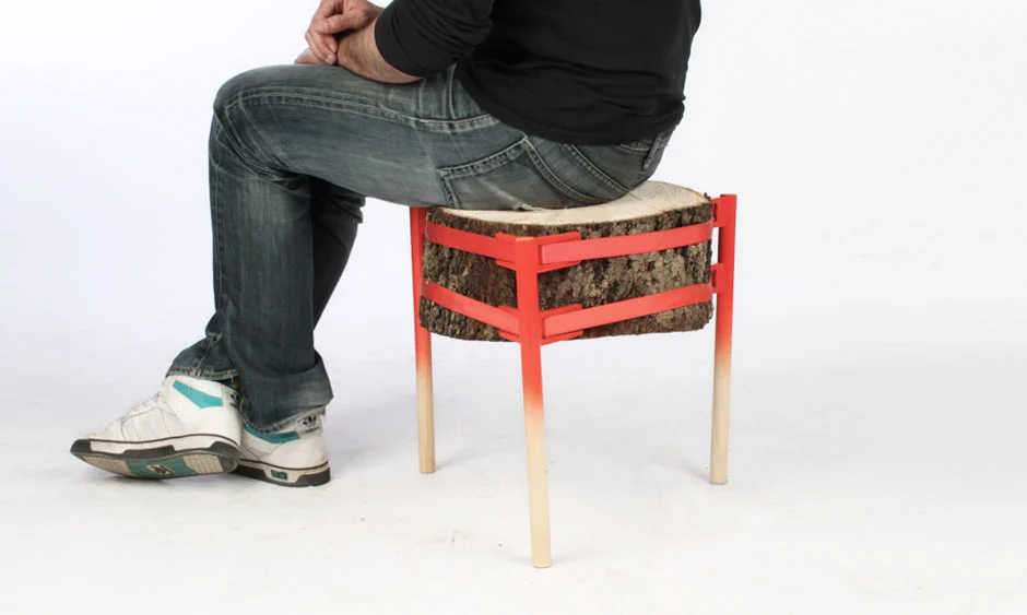 A tree stump may not be many people's first choice for a chair, but it would work at a push