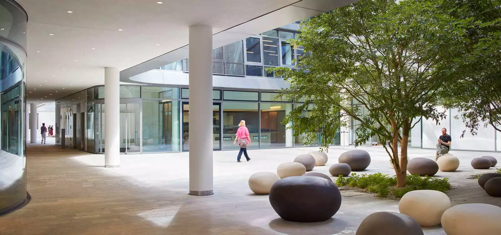 The outside spaces can be used as informal meeting spaces