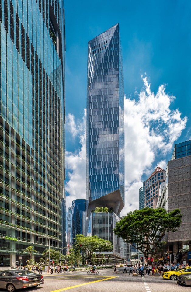 Robinson Tower rises to 175 m (574 ft)-tall