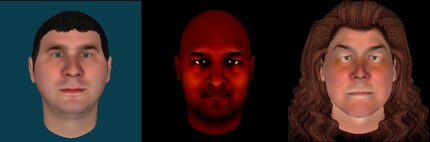 A variety of avatars created by subjects in the study