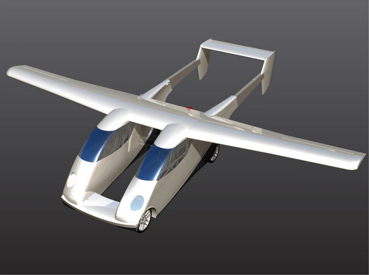Carplane rendering showing wings deployed