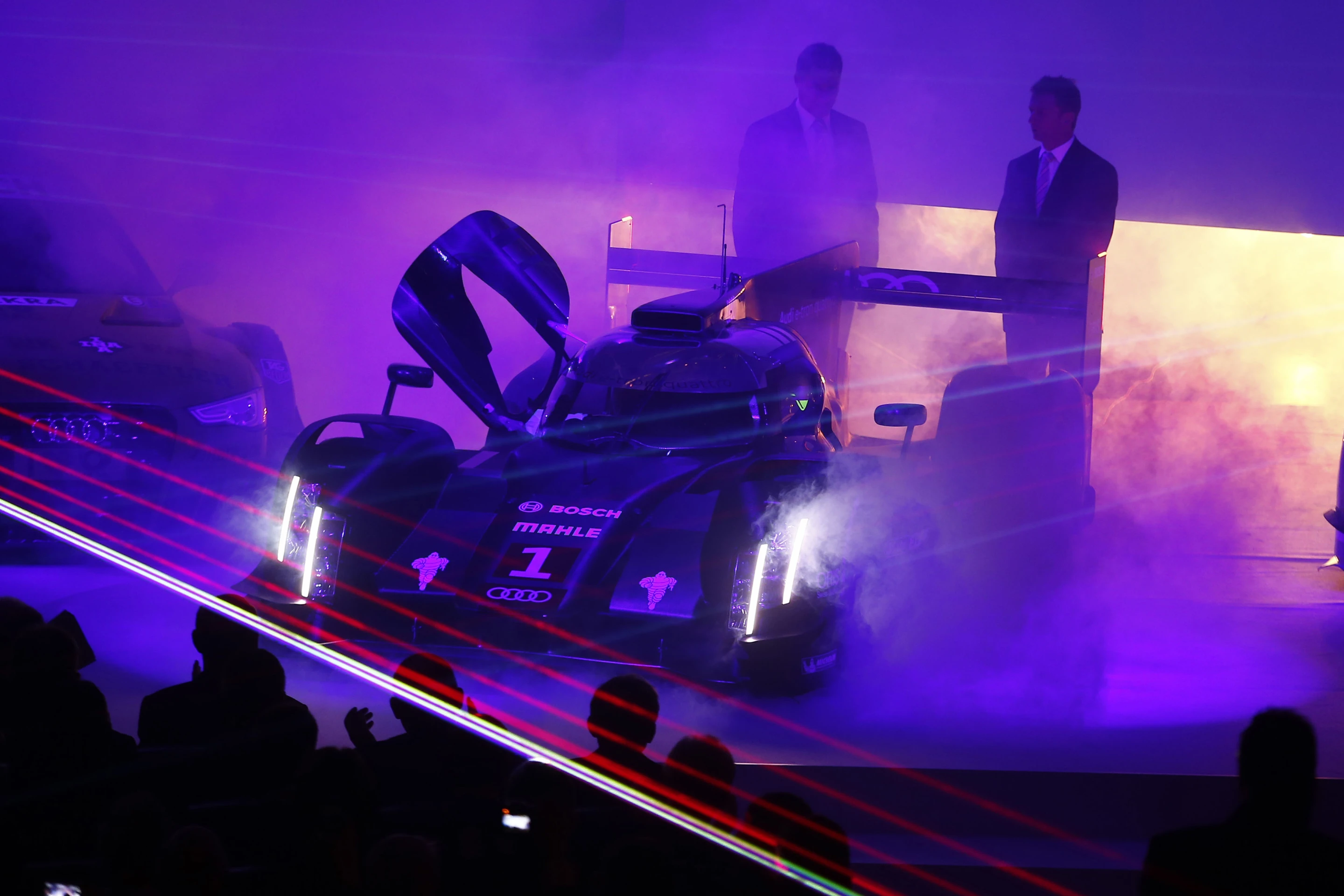 The launch of the 2014 Audi R18 e-tron Quattro