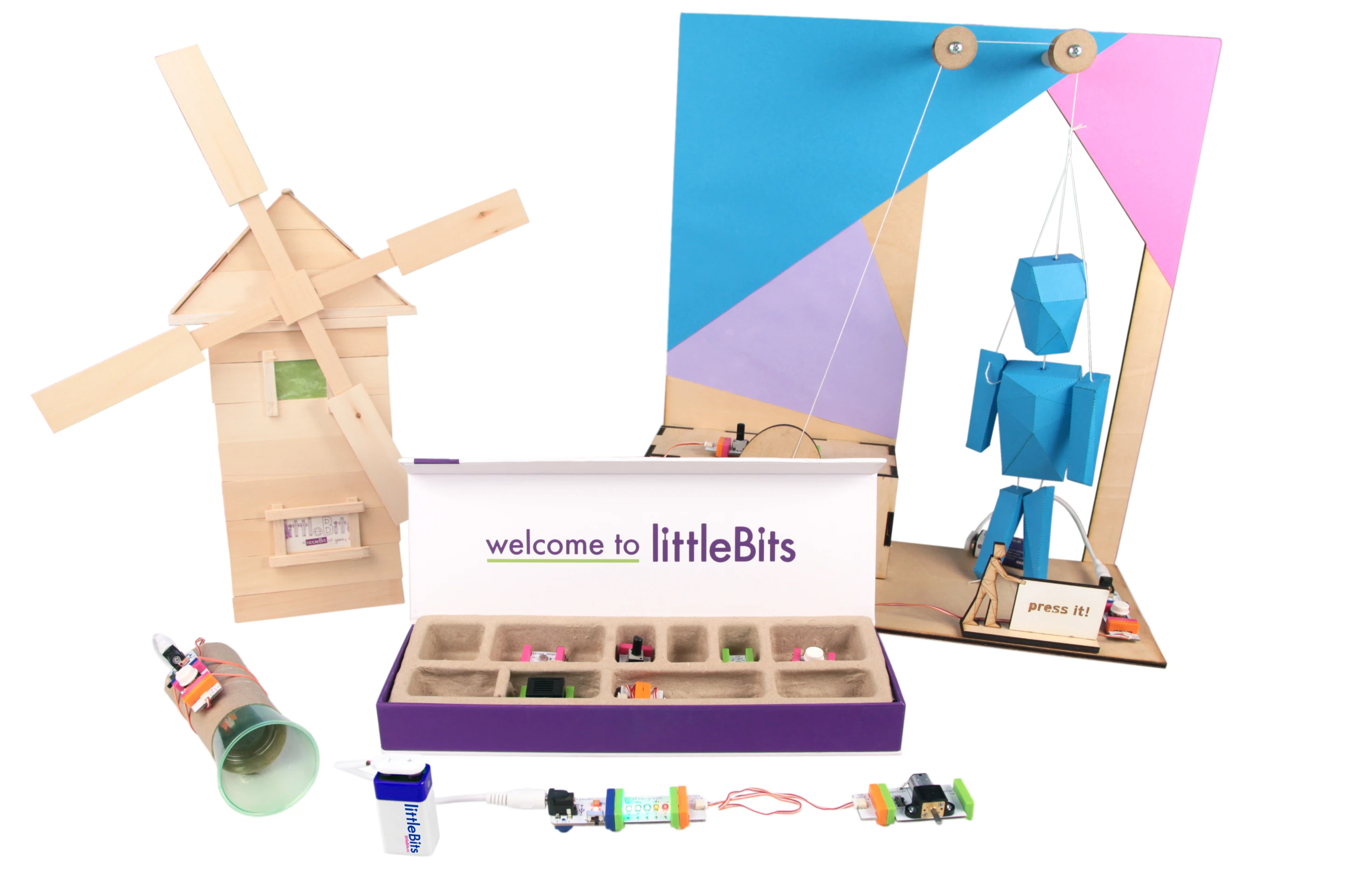 Base Kit along with a few creations (Photo: littleBits)