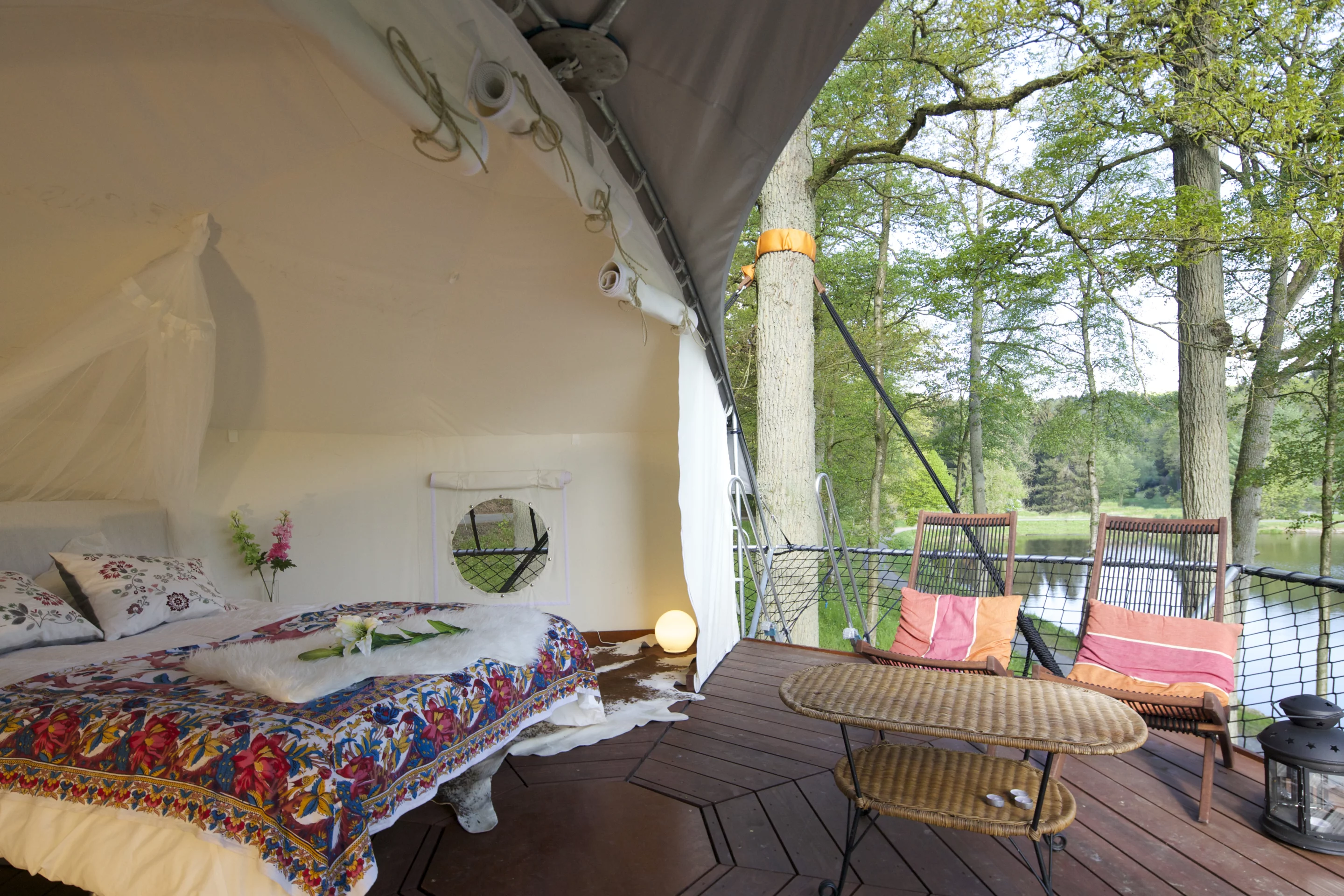 The Dom'Up features a large terrace and an open interior space which can be used for a bedroom or living space