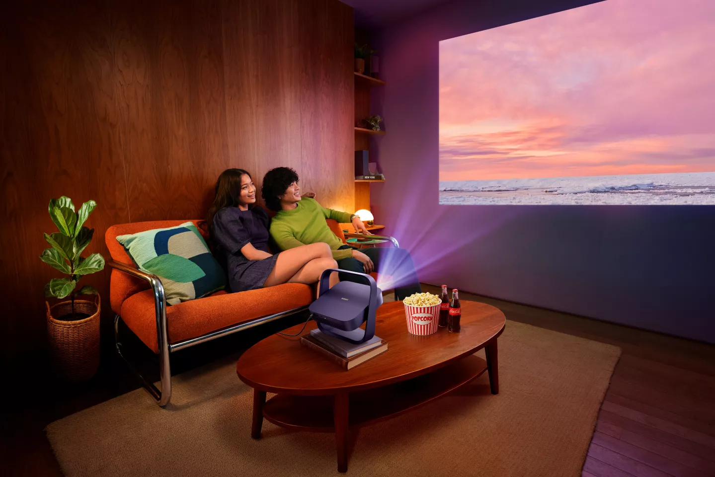 The Elfin Flip Laser model features a RGB laser light source and can manage 1080p visuals